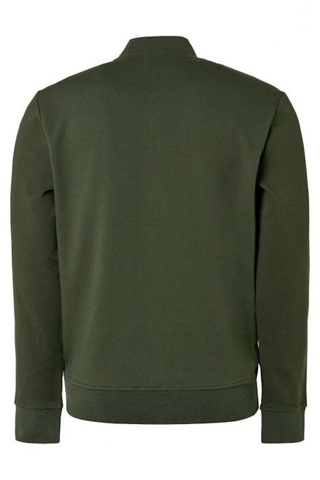 SWEATER FULL ZIPPER TWILL JACQUARD DARK GREEN 5