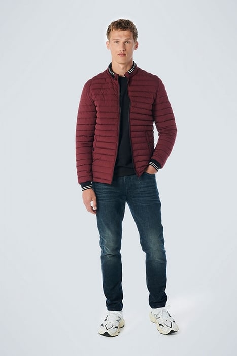 JACKET SHORT FIT PADDED DARK RED 3