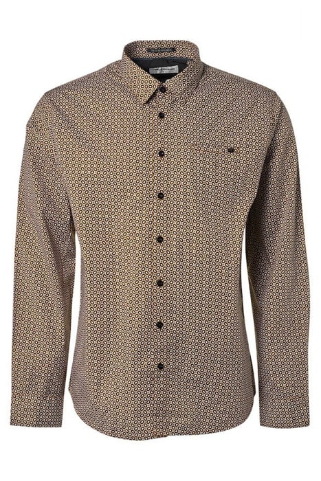 SHIRT STRETCH ALLOVER PRINTED CARAMEL 4