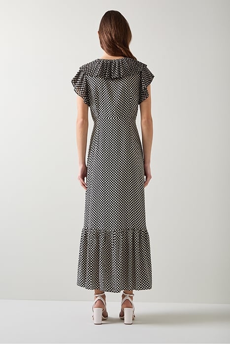 DR DAPHNE POLKA DOT DRESS BLACK/CREAM 2