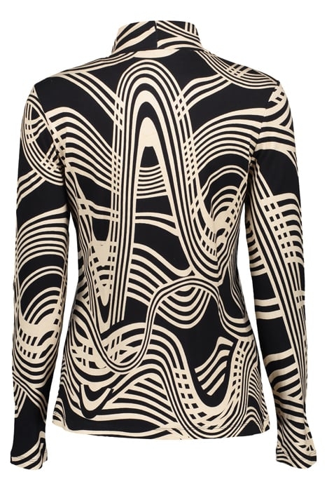 TOP WITH COL BLACK/SAND 2