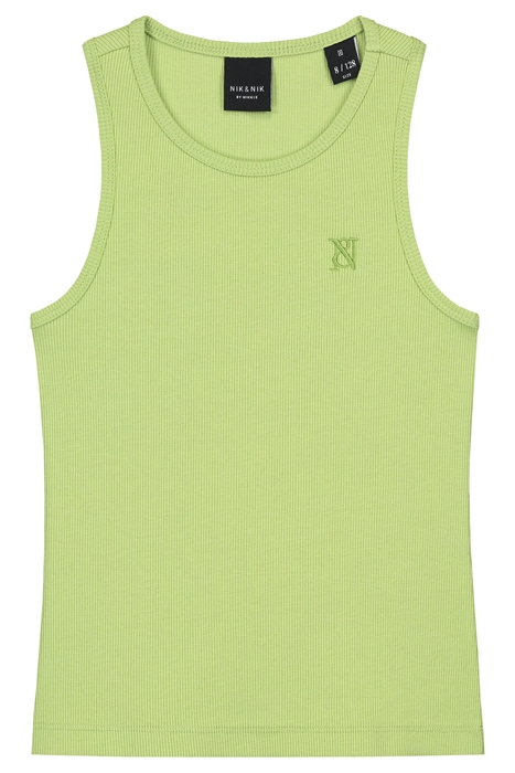 RIB SINGLET GARDEN GREEN 1