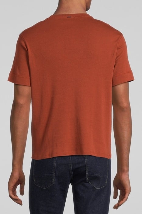 RUST COTTON ROUND NECK T-SHIRT RUSTY 2