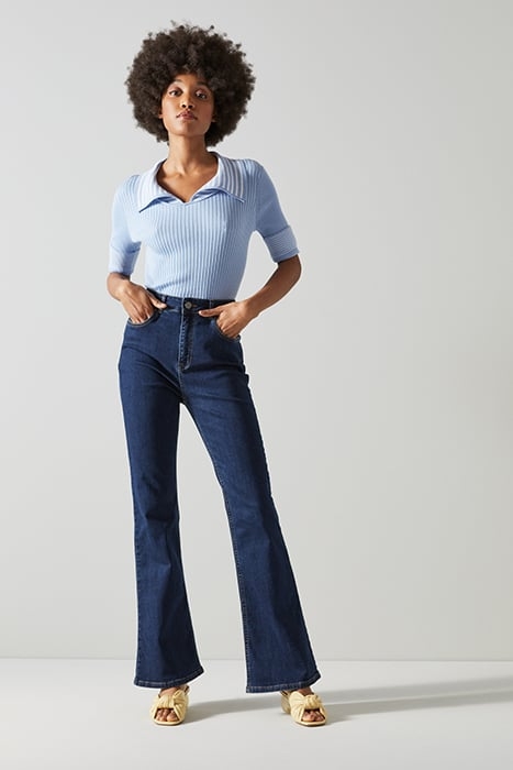 TR CORA FLARE JEAN INDIGO 1