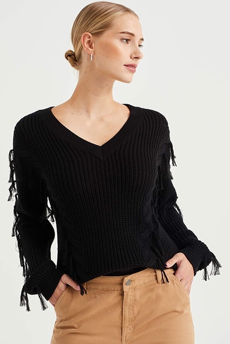KNITTED PULLOVER BLACK 1