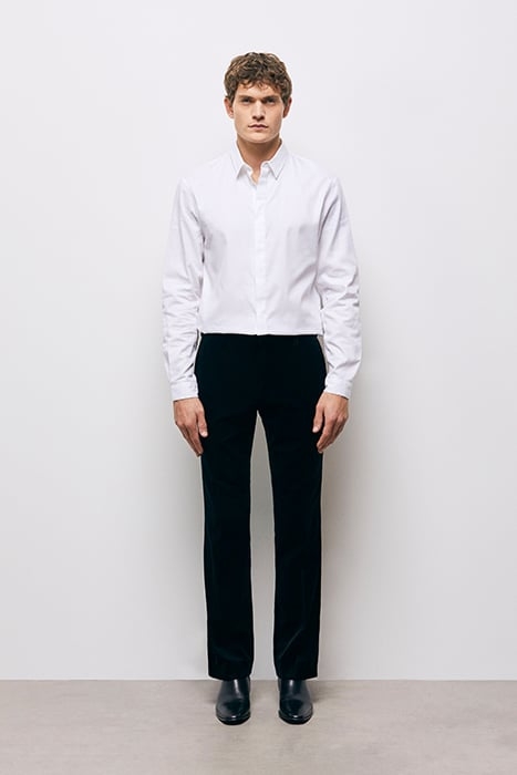 SMOOTH VELVET SUIT TROUSERS BLACK 3