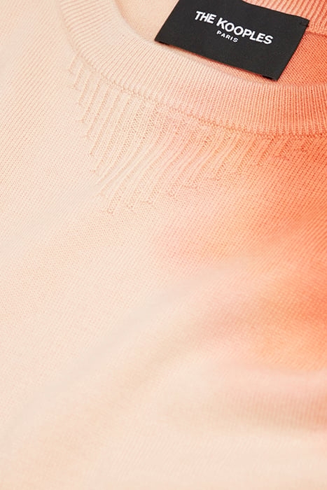 TYE AND DYE ROUND NECK SWEATER PEACH 7