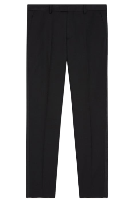 SATIN SIDE SUIT TROUSERS BLACK 1