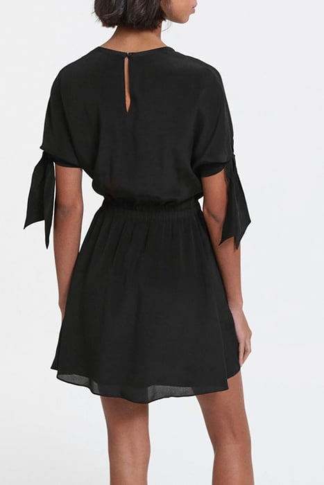 SHORT DRESS SHORT SLEEVES ELASTIC SIZE BLACK 2