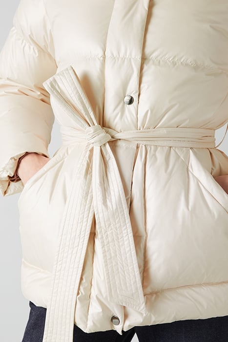 CT MORZINE BELTED PUFFA CREAM 4