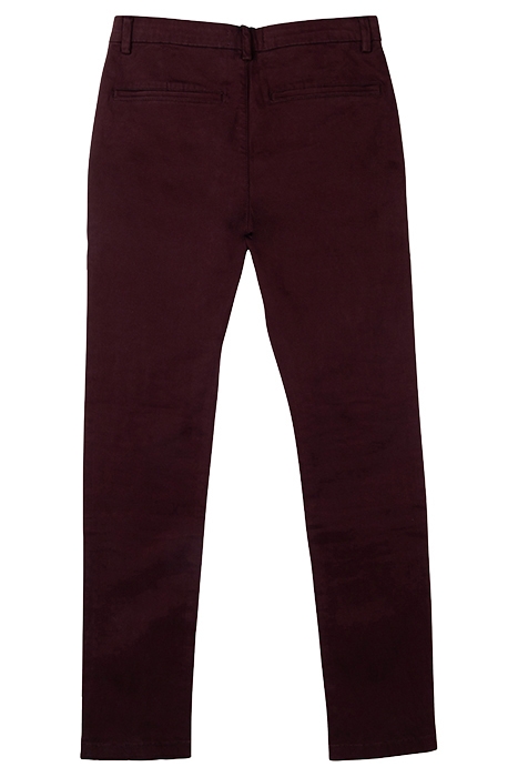 BURGUNDY SLIM CHINOS BURGUNDY 2