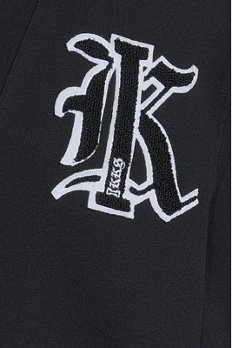 NAVY SWEATSHIRT FABRIC CARDIGAN WITH XL BADGE NAVY 5