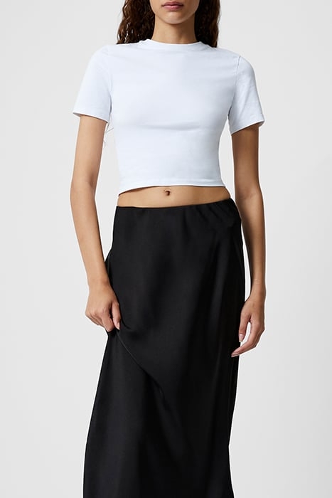 SATIN SLIP MIDI SKIRT BLACK 5