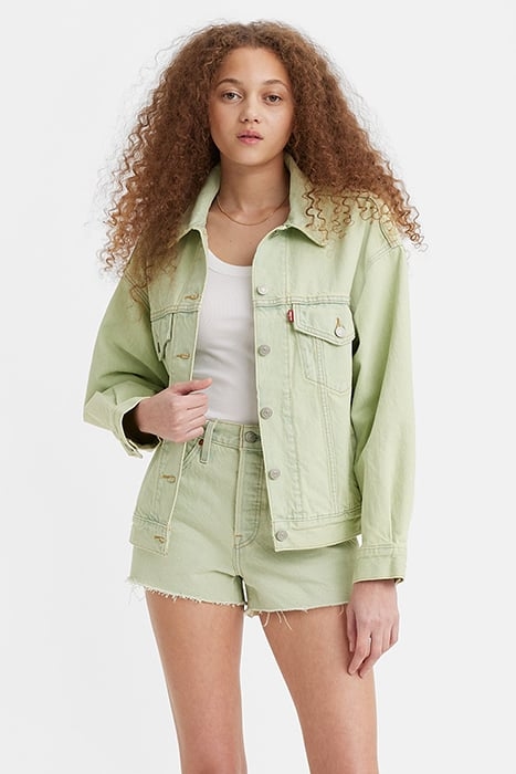 90S DENIM JACKET GREEN 5