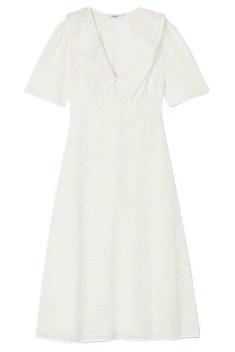 ELLA BRODERIE MIDI DRESS WHITE 3