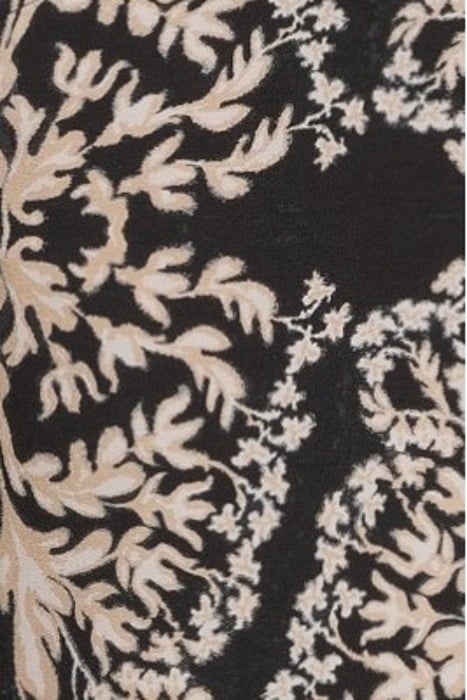 LONG SLEEVE TOP HIGH WRAP ORNAMENT PRINT BLACKS 5