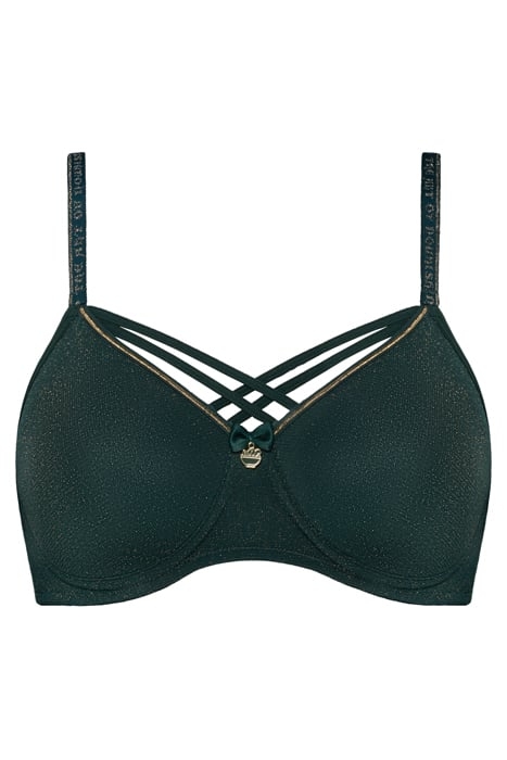 DAME DE PARIS PINE GREEN AND GOLD LUREX 3