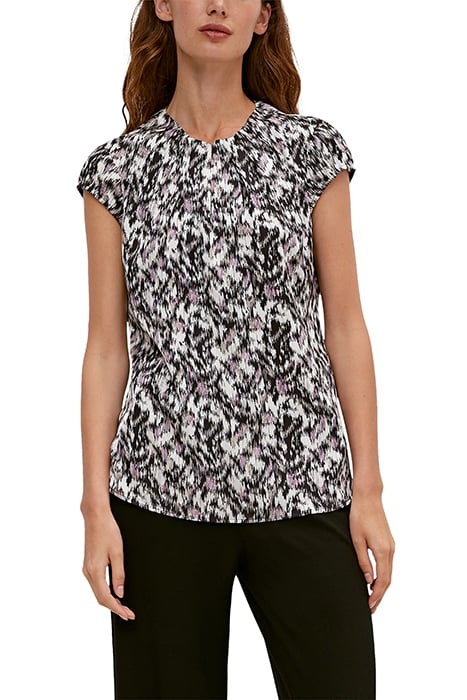 COMMA BLOUSES GREY/BLACK 1