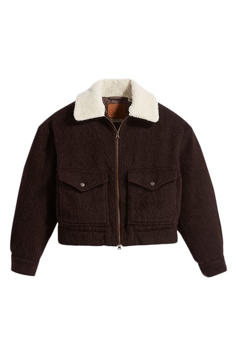BABY FAUX FUR JACKET BROWN 4
