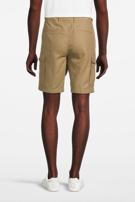 RELAXED FIT CARGO SHORTS SAND 2