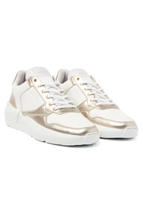 ROQUE ROAD WAVE (L) WHITE LEATHER - GOLD 2