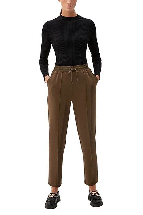 S.OLIVER PANTS DARK OLIVE 3