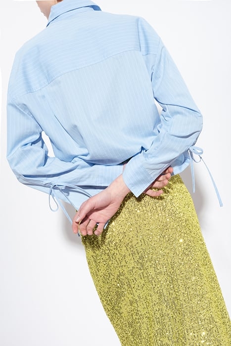 CRACOVIA CAMICIA POPELINE RIGATO AZURE/WHITE 2