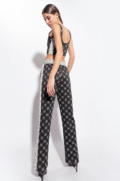 IRRIVERENTE TOP PUNTO STOFFA JACQUARD LOGO CON PATCH RICAMAT 2