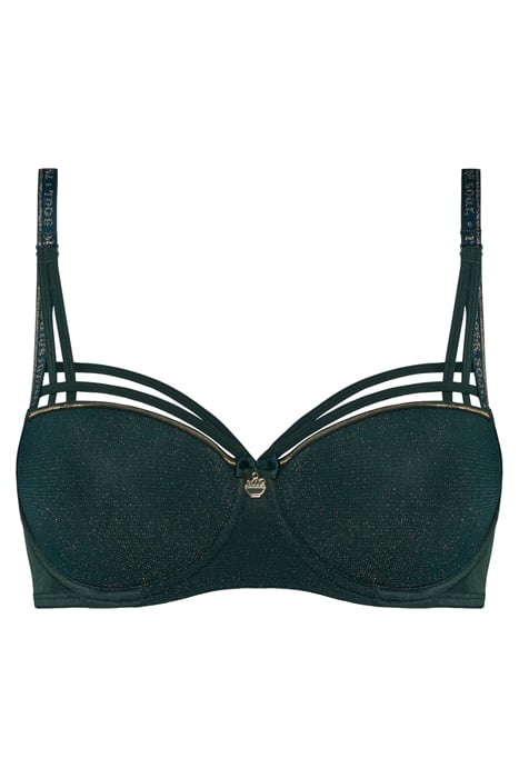 DAME DE PARIS PINE GREEN AND GOLD LUREX 3