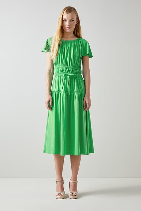 CHLOE JERSEY MIDI DRESS GREEN 1
