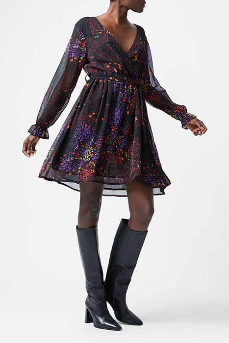 ELISE WRAP DRESS K BLACK 4