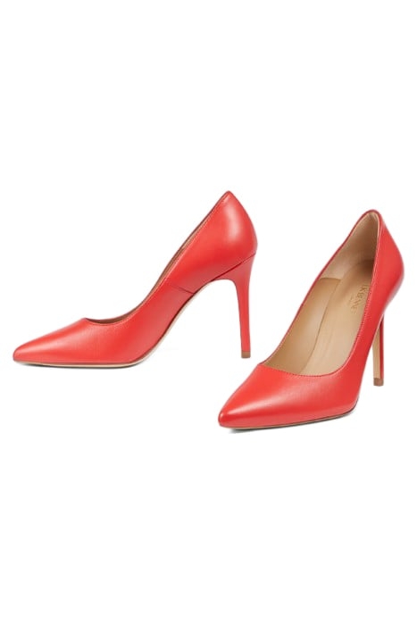 FERN POINTED COURT HEEL RED 3