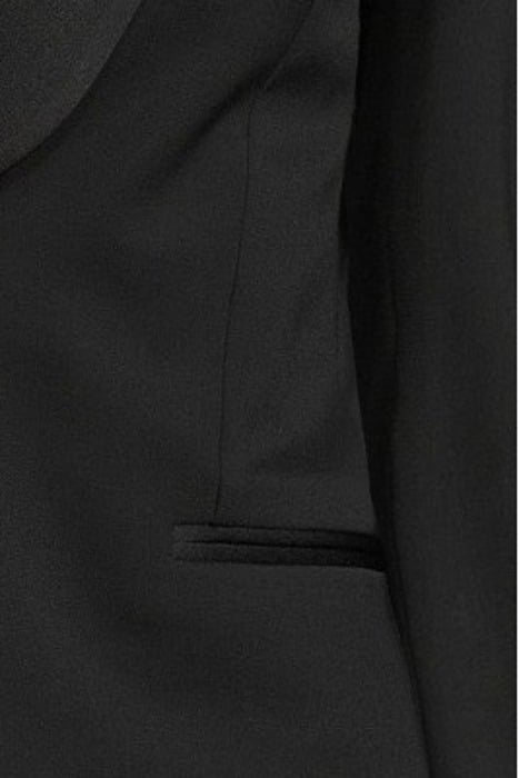 CROPPED TUXEDO BLAZER BLACK 5