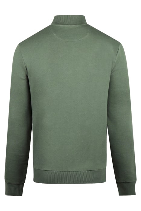 ZIP MOCK SWEATSHIRT DARK SAGE 2