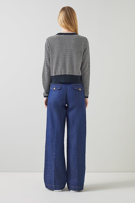 HONEY - CARDIGAN NAVY/IVORY 2