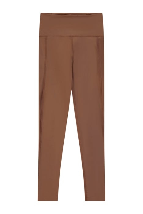 CROPPED GLOSS LEGGING BRONZE 1