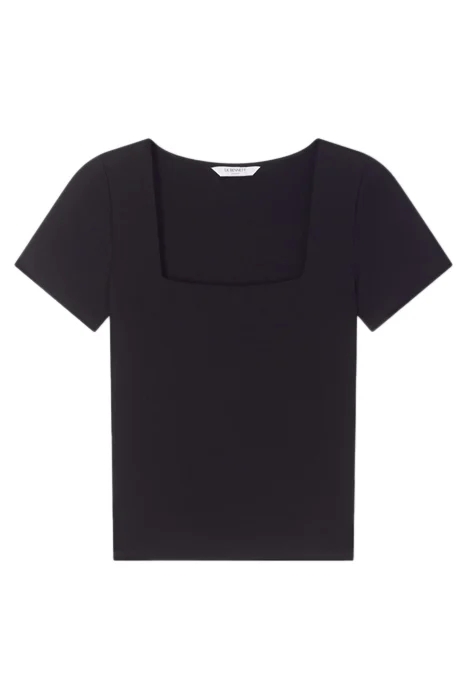 TASHA SQUARE T-SHIRT BLACK/WHITE 1