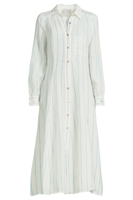 PINSTRIPE LINEN DRESS ANTILLE 3