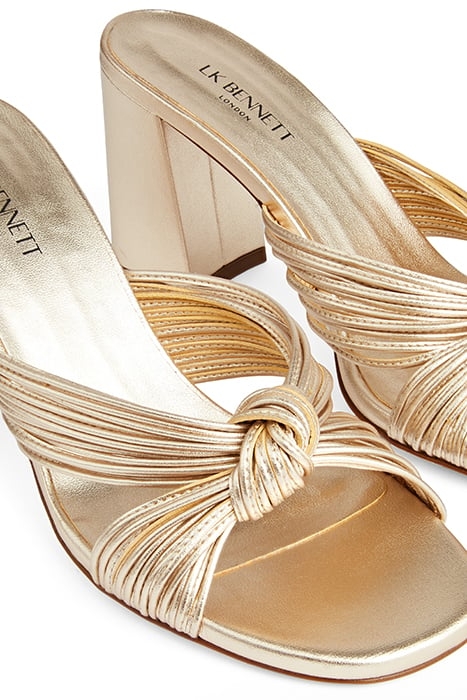 COLETTA MULTISTRAP MULE GOLD 4