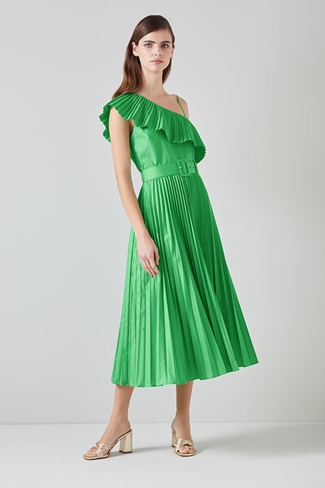JOSEPHINE COTTON MIDI DRESS GREEN 3