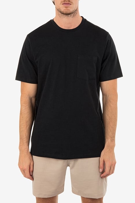 H2O DRI SLUB PKT SHORT SLEEVE BLACK 1