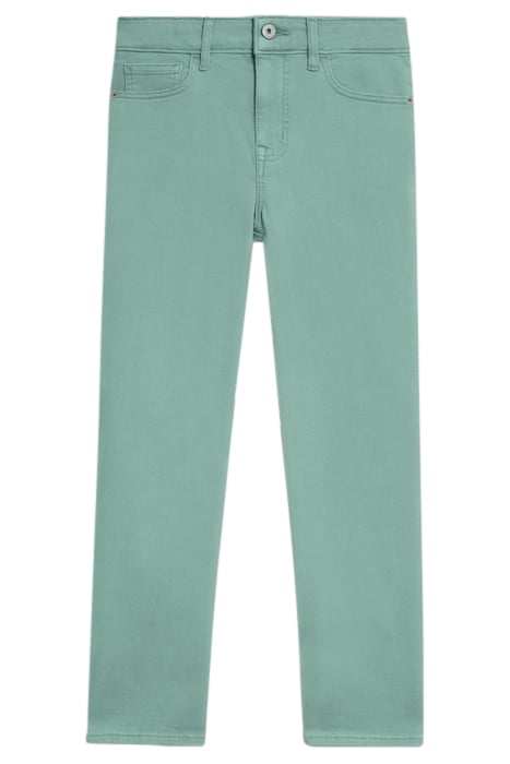 BLAKE STRAIGHT CROP JEAN MID TEAL 2