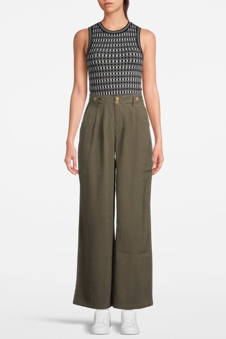 HIGH NK PULLOVER BALSAM GREEN 1