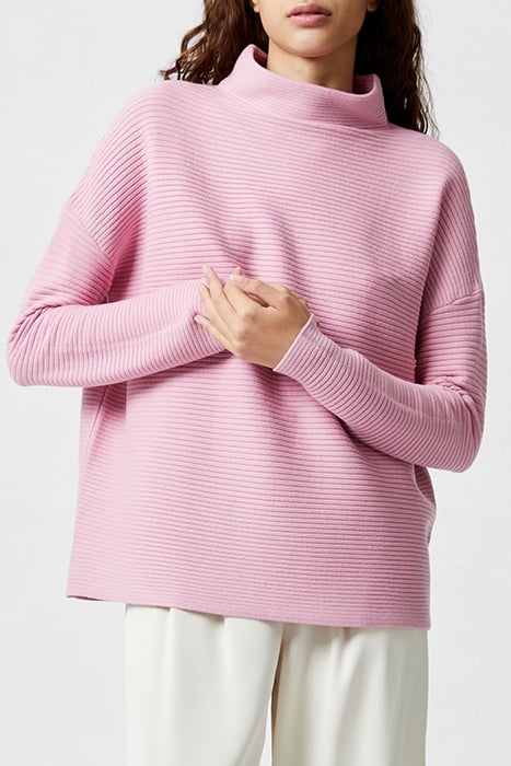 BABYSOFT RIB MOCK NECK JUMPER FOXGLOVE 1