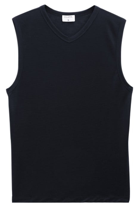 V-NECK TANK TOP BLACK 1