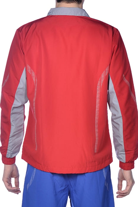 TL WARM UP JACKET RED-GREY 2