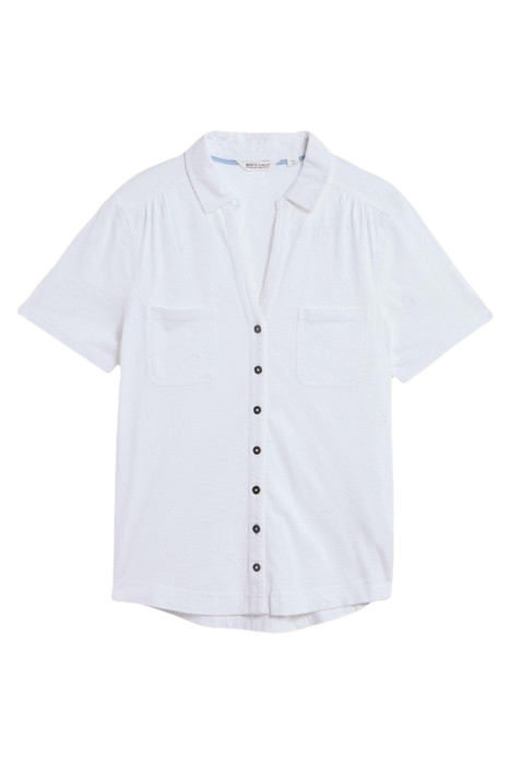 PENNY POCKET EMBROIDERED SHIRT PALE IVORY 3