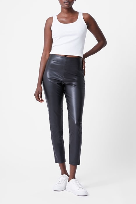 FAUX SIDE ZIP SKINNY TROUSER BLACK 2