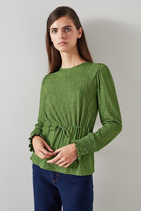 ELLIE JERSEY BLOUS GREEN 1