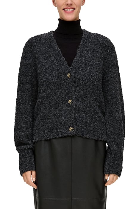 S.OLIVER CARDIGAN GREY/BLACK 1